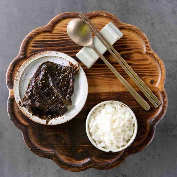 【泉標】エゴマの葉キムチ缶(醤油漬け)70g