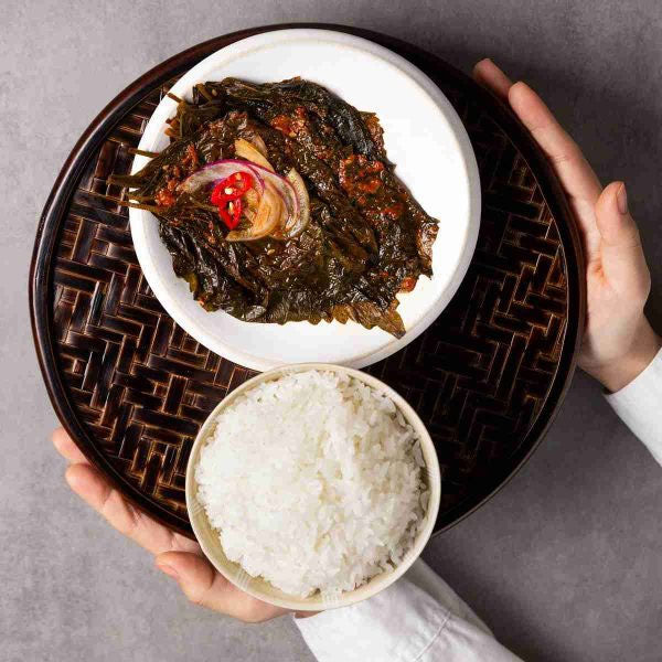 【泉標】エゴマの葉キムチ缶(醤油漬け)70g