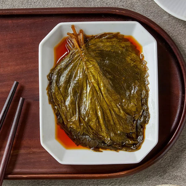 【泉標】エゴマの葉キムチ缶(醤油漬け)70g