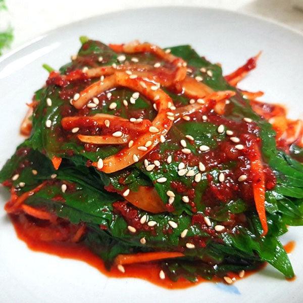 【泉標】エゴマの葉キムチ缶(辛口)70g