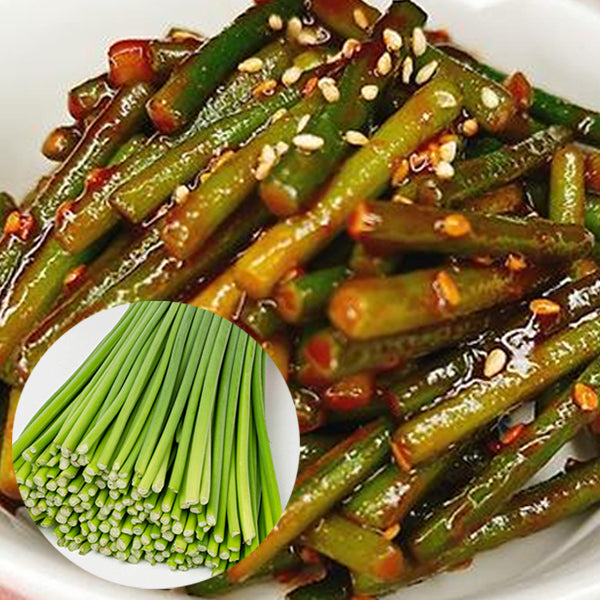 【自家製】茎ニンニクの辛味噌漬け 500g (マヌルジョン・にんにくの芽):韓国市場