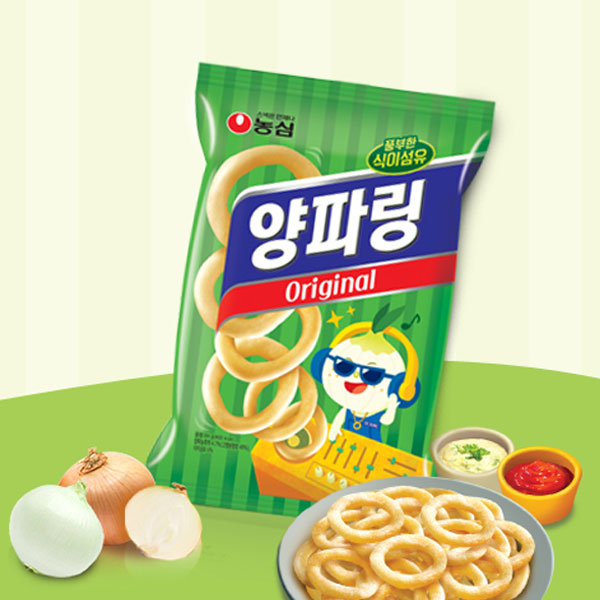 【農心】ヤンパリン 80g たまねぎリング スナック 韓国お菓子