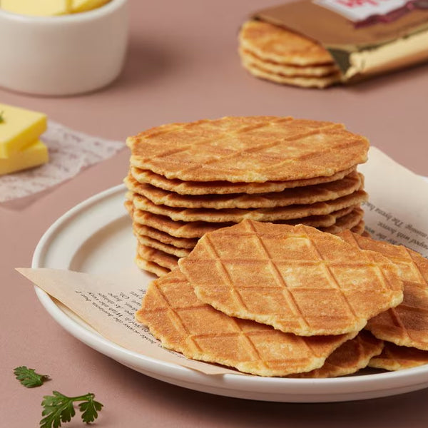 【クラウン】バターワッフル 35g サクサク バター風味 韓国お菓子