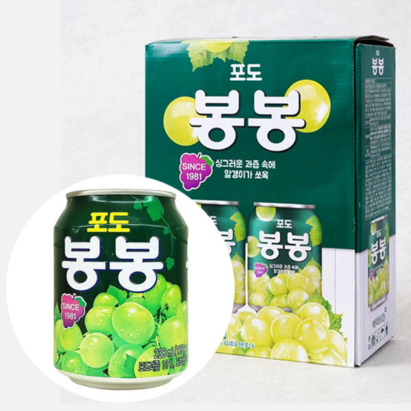 【ヘテ】ぶどうボンボン238ml×12個入 韓国ぶどうジュース 果肉入り 甘くてジューシー