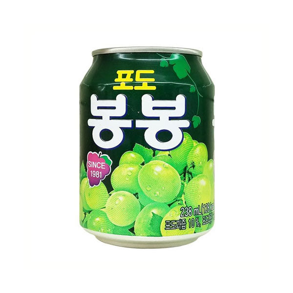 【ヘテ】ぶどうボンボン238ml×12個入 韓国ぶどうジュース 果肉入り 甘くてジューシー
