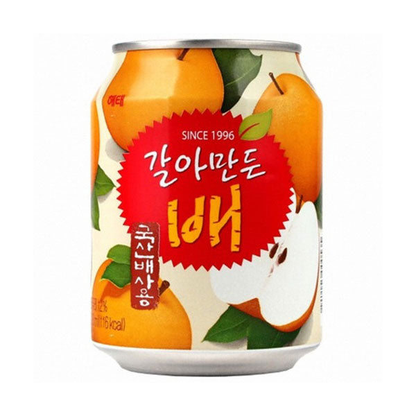 【ヘテ】すりおろし梨 ジュース 238ml×12個入 韓国梨ジュース 果肉入り みずみずしい甘さ