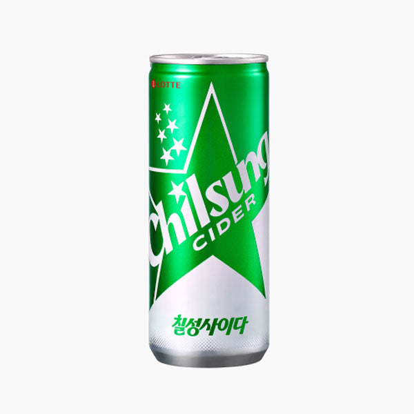 【ロッテ】七星サイダー250ml×30個入 韓国サイダー レモンライム炭酸 清涼感