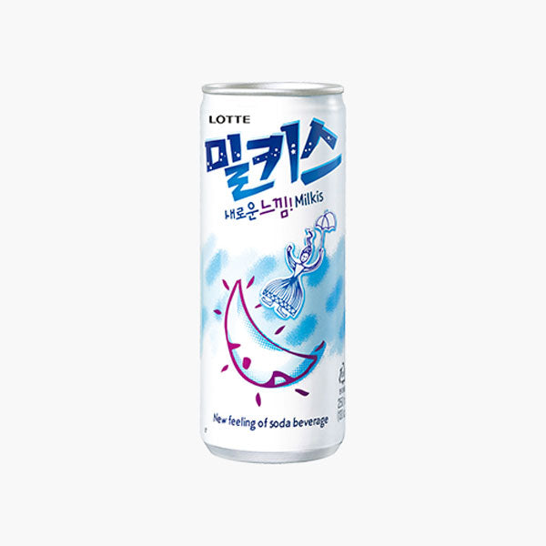 【ロッテ】ミルキス240ml(缶)韓国炭酸飲料 ミルクソーダ クリーミー 甘さ爽快