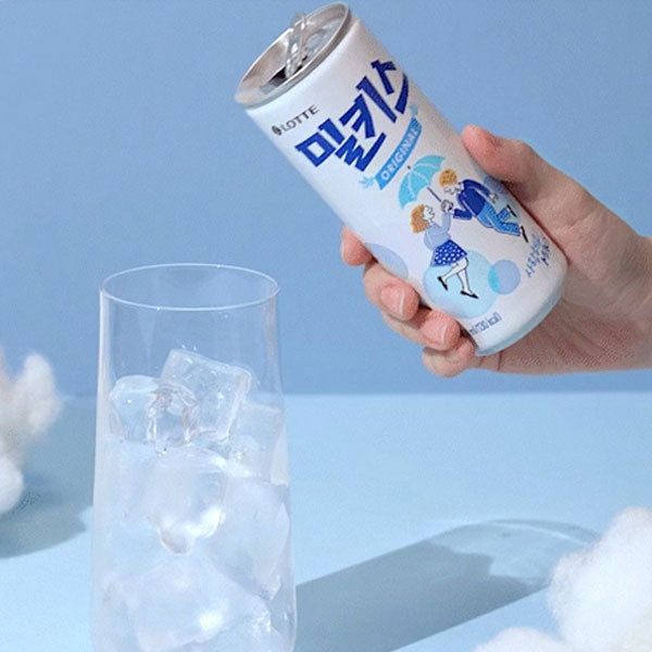 【ロッテ】ミルキス240ml(缶)韓国炭酸飲料 ミルクソーダ クリーミー 甘さ爽快