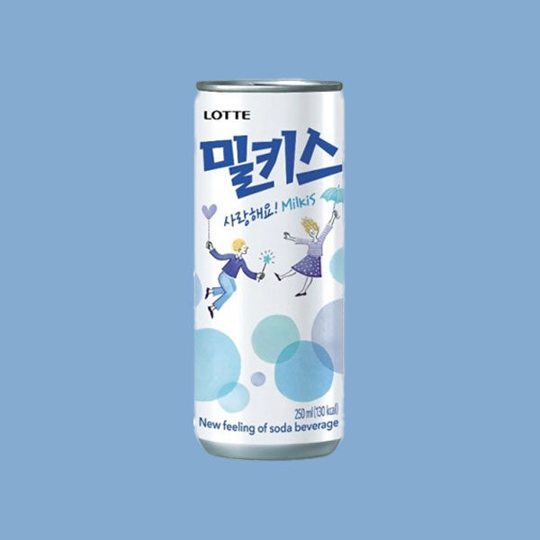 【ロッテ】ミルキス240ml(缶)韓国炭酸飲料 ミルクソーダ クリーミー 甘さ爽快