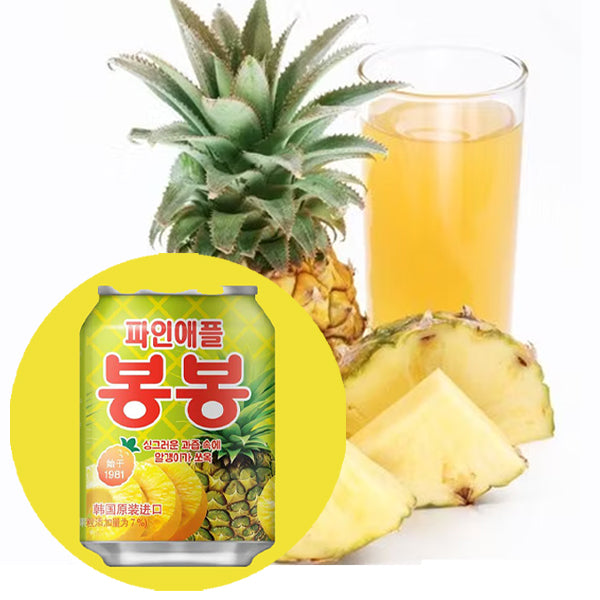 【ヘテ】パインアップルボンボン 238ml パインジュース 果肉入り 韓国飲料:韓国市場