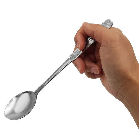 人参模様 ステンレススプーン 滑り止め付き 高品質カトラリー