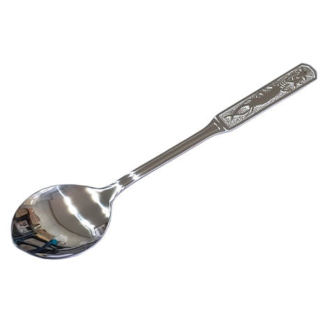 人参模様 ステンレススプーン 滑り止め付き 高品質カトラリー