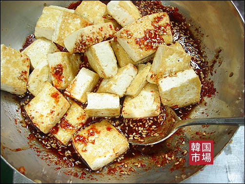 揚げ豆腐の醤油煮