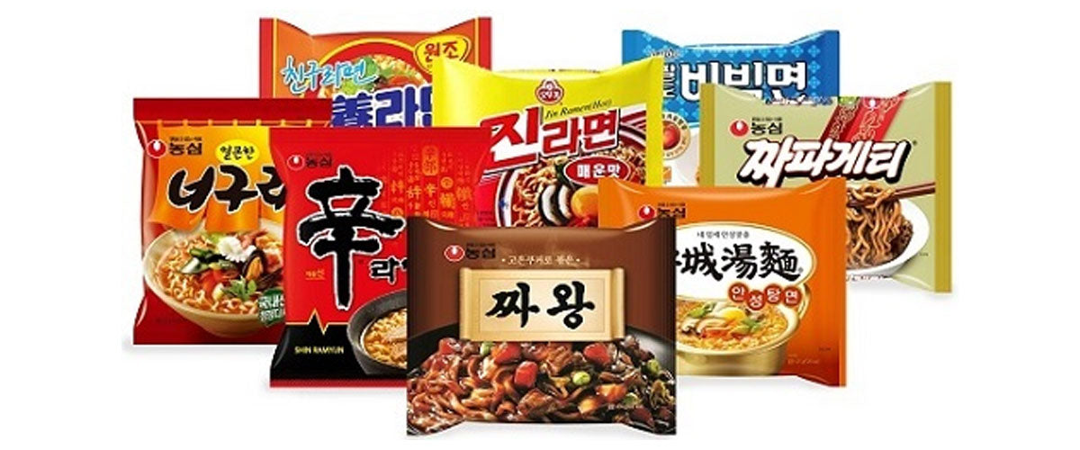 韓国市場 冷麺 春雨 ラーメン