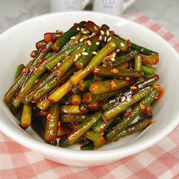 【自家製】茎ニンニクの辛味噌漬け 500g (マヌルジョン・にんにくの芽)：韓国市場