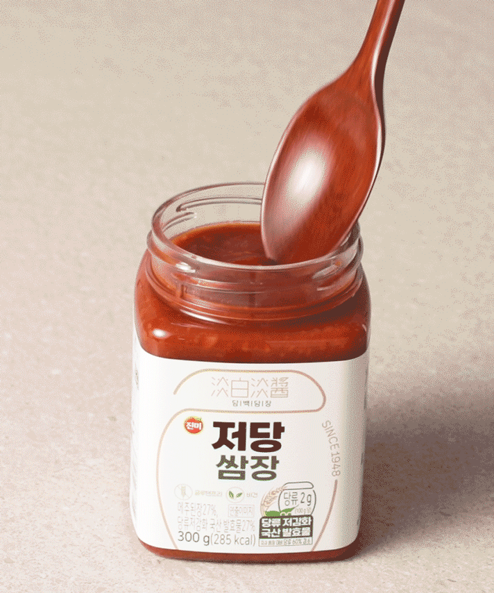 【眞味】低糖サムジャン 300g 糖類80%・カロリー60%カット 韓国焼肉味噌：韓国市場