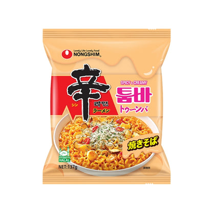 【農心】辛ラーメン トゥーンバ 137g ピリ辛クリームパスタ