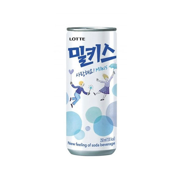【ロッテ】ミルキス240ml（缶）韓国炭酸飲料 ミルクソーダ クリーミー 甘さ爽快