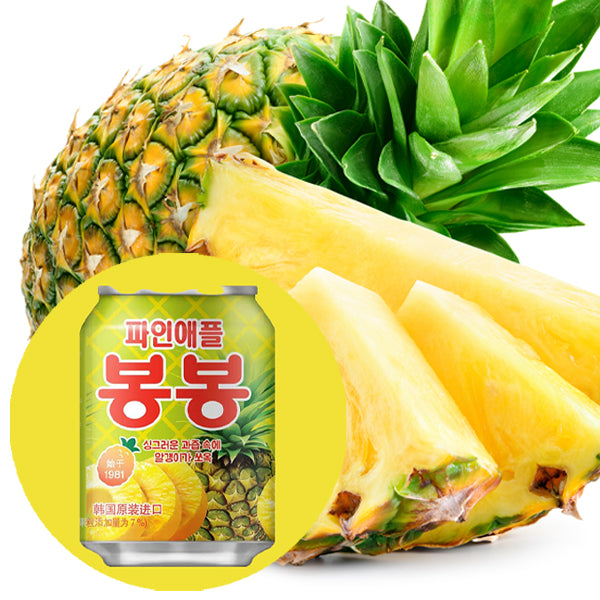 【ヘテ】パインアップルボンボン 238ml パインジュース 果肉入り 韓国飲料：韓国市場
