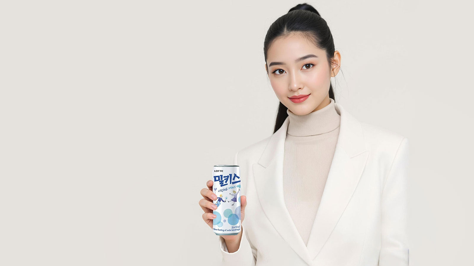 【ロッテ】ミルキス240ml（缶）韓国炭酸飲料 ミルクソーダ クリーミー 甘さ爽快：韓国市場