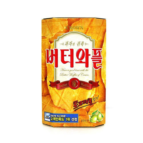 【クラウン】バタ－ワッフル52g：韓国食品・食材専門の通販店「韓国市場」