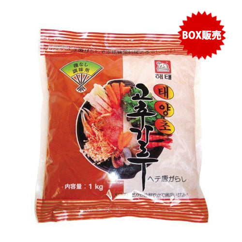 【ヘテ】唐辛子粉1kg(調味用)×10個入：韓国食品・食材専門の通販店「韓国市場」