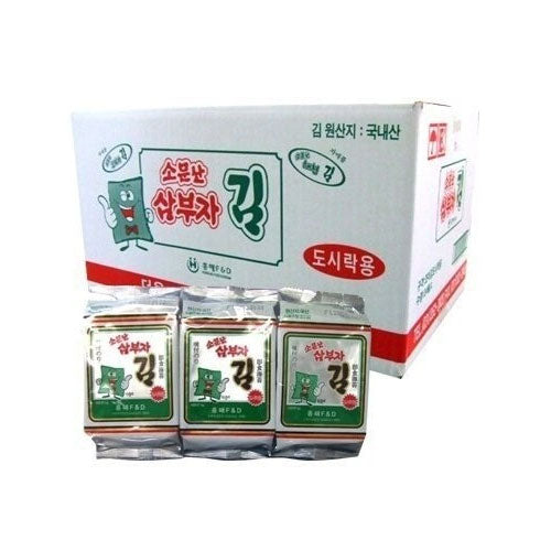 【サンブジャ】焼きのり（食卓用）1BOX（3袋 x 24個）：韓国食品・食材専門の通販店「韓国市場」