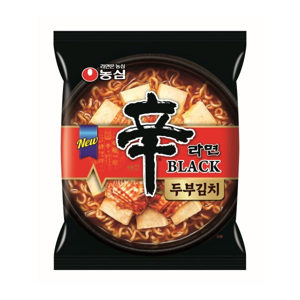【農心】辛ラーメンブラック(BLACK)豆腐キムチ(袋)127g