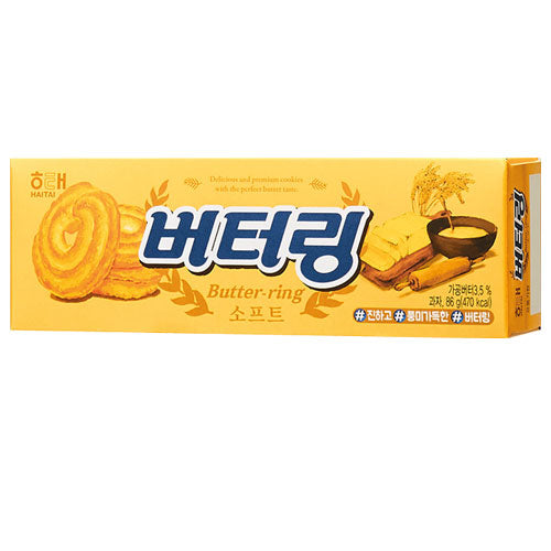 【ヘテ】バターリングークッキー80g：韓国食品・食材専門の通販店「韓国市場」